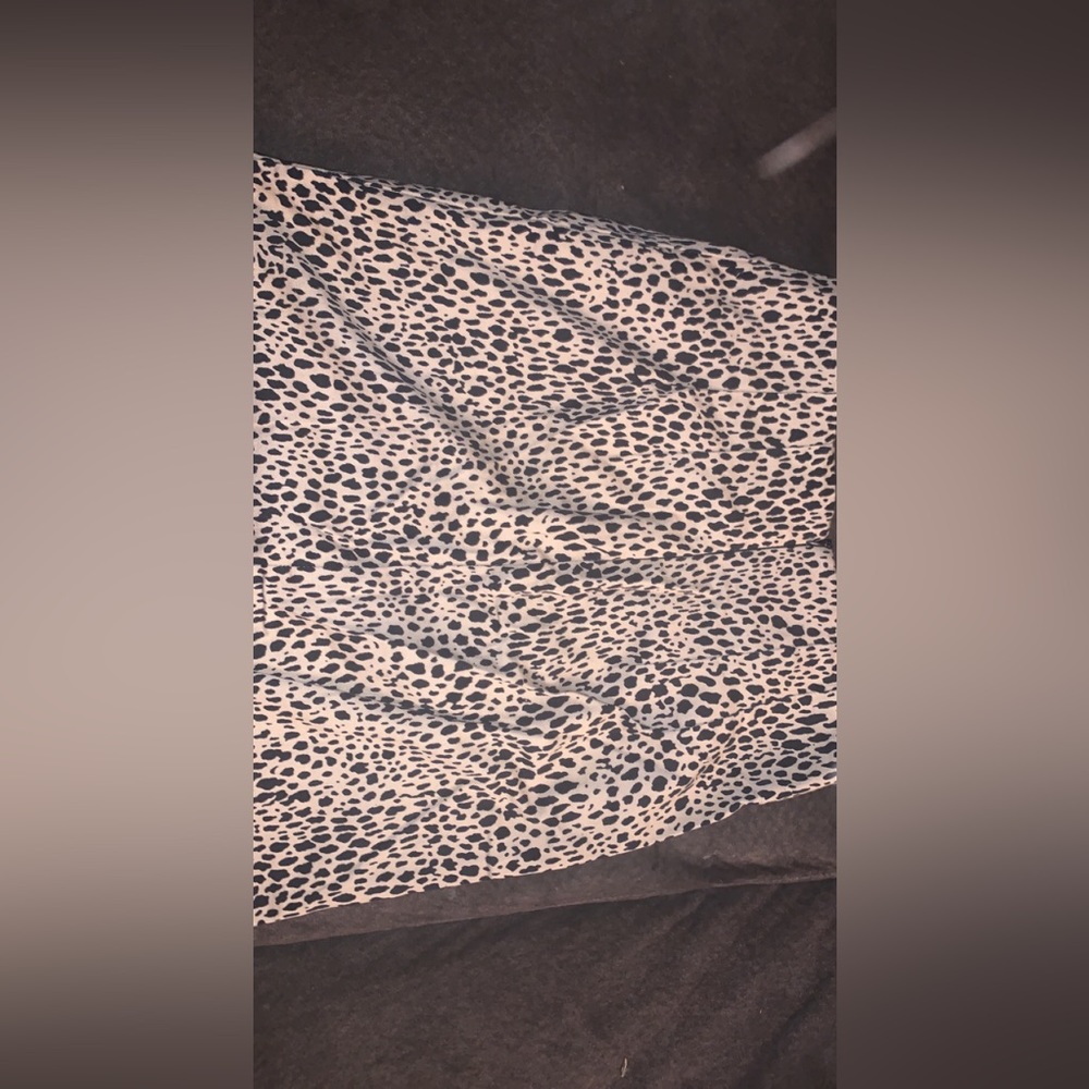 Leopard print skirt